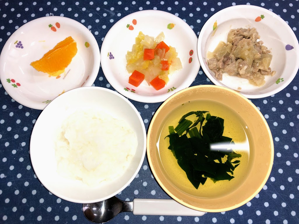 20190325給食離乳食後期 20190325給食離乳食後期