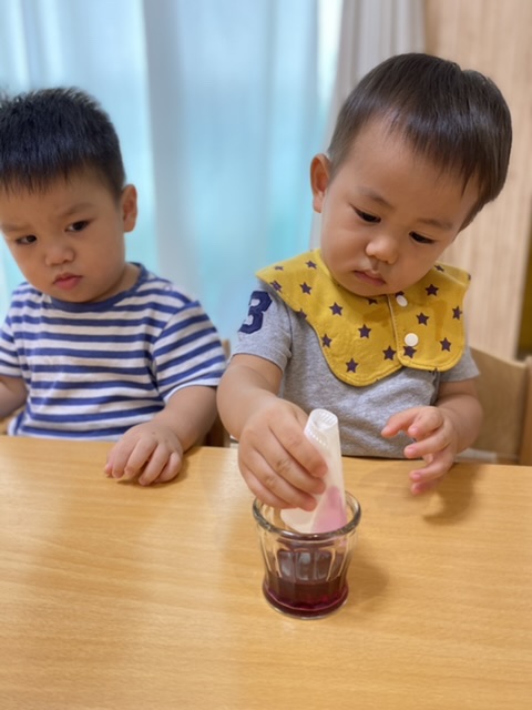 朝顔染め